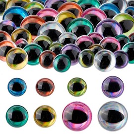 SUPERFINDINGS 48Pcs 3 Sizes 15/18/24mm Plastic Safety Eyes Stuffed Animal Eyes for Crochet Craft Doll Eyes with Washers for DIY Crafts Stuffed Animals Doll Puppet Plush