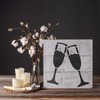 Champagne Glasses Stencil Template for Walls and Crafts - Reusable