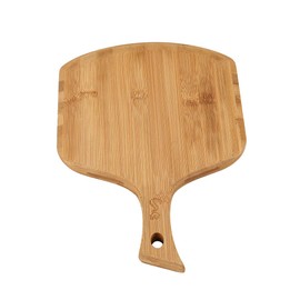 Pizza Peel Made of Restaurant-Grade Bamboo Wood, Pizza spatula, Pizza board and Pizza Cutting Board, Suitable for pizzas within 11 inches Peel pizza and Pizza paddle. (17.2X11inch Shrill Handle)