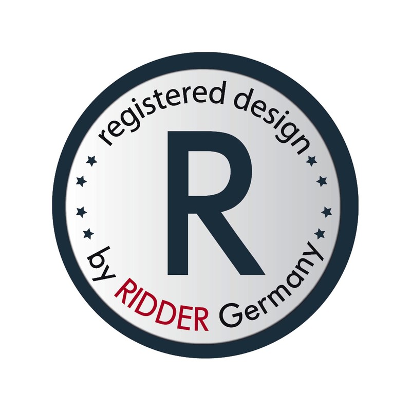 RIDDER Ken Grab Rail with Non-Slip Grip Chrome Black L