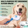 Kwispel 3PCS Dog Grooming Brush - Dog Brush for Shedding