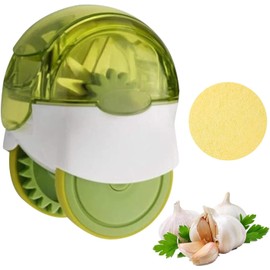 Manual Garlic Chopper & Roller – Easy Chopped Garlic, Ginger & Herb Cutter | Mini Kitchen Gadget 2025 | Garlic Crusher, Mincer, Grinder for Fresh Garlic.