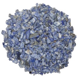 Hypnotic Gems: 1/2 lb of Polished Blue Jasper Natural Rock Chips - Tumbled Stones for Vases, Fountains, Art and Crafts, Jewelry Making, Crystal Healing and More!