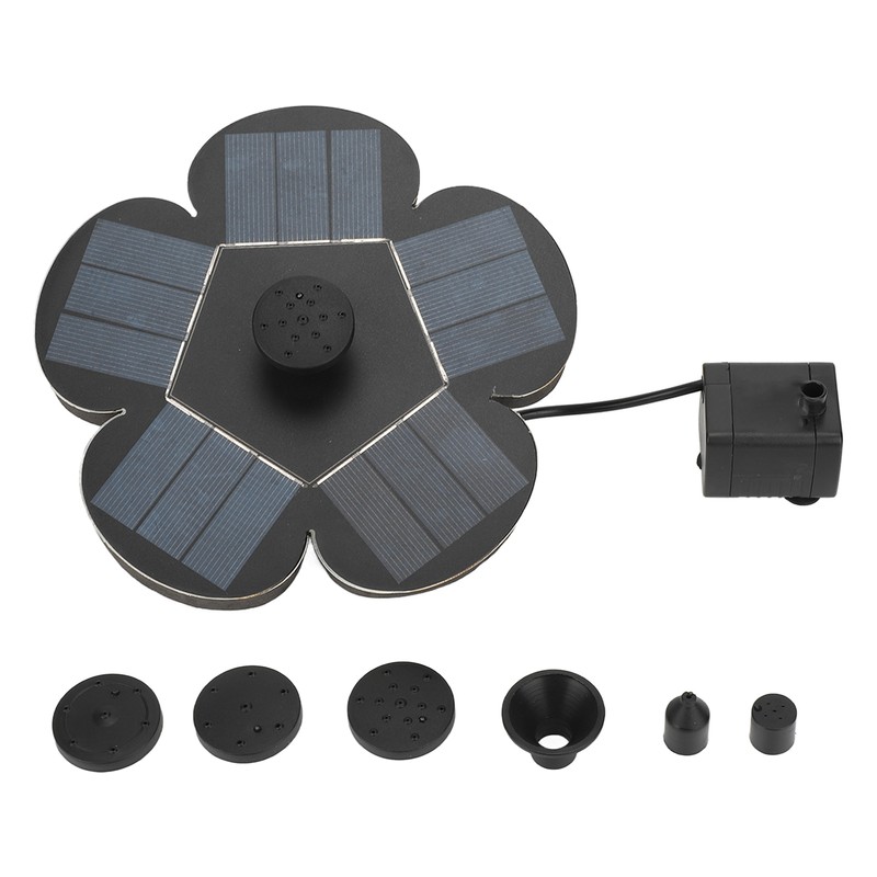 Solar Fountain Solar Powered Plum Blossom Style Fast Start Up