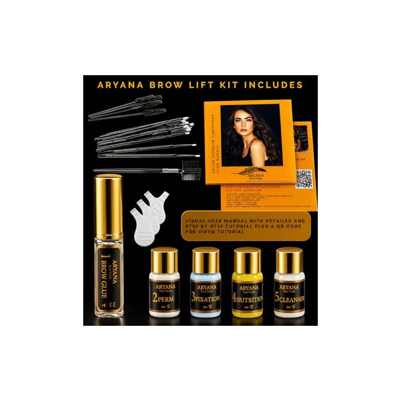 ARYANA NEW YORK Kit de laminación de cejas En casa