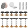 LDHHYH 12 Pack Headboard Stoppers for Wall, Adjustable Threaded Headboard