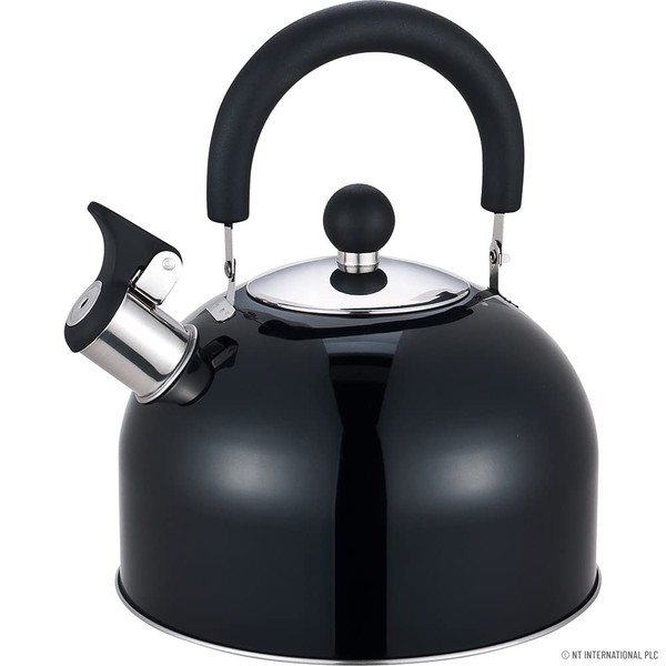 PRIMA 11156C Whilstling Kettle 2.5Ltr. Metalic Black, Stainless Steel, 8 Cups