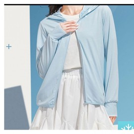 Ice Cool Hooded Rash Guard & Fleece Full-Zip Jacket - Oversized Long Sleeve for Water Play & All Seasons Couple Women's Grey M