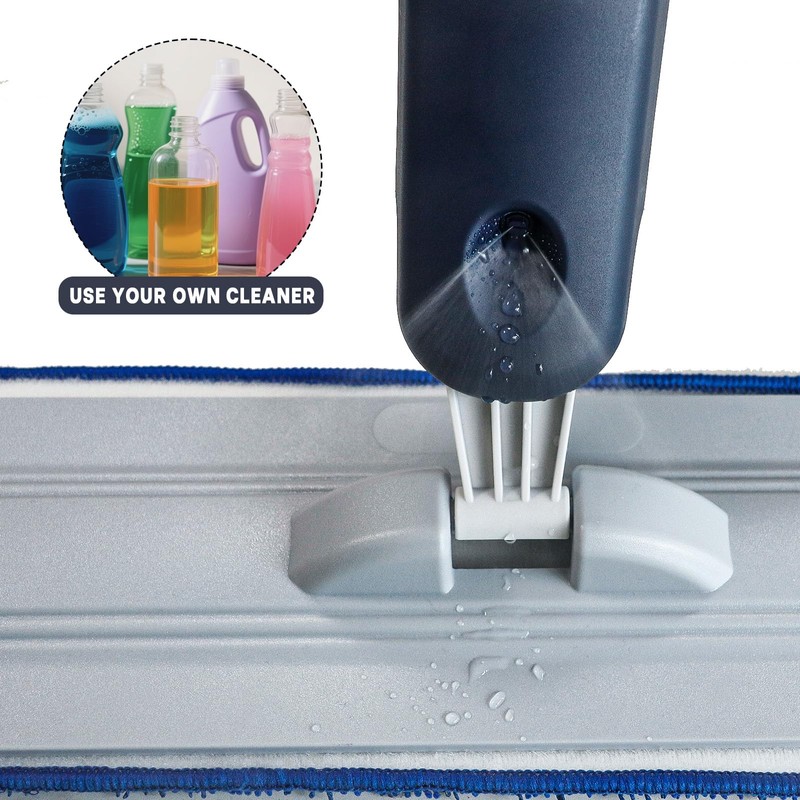24" Dry mops for Floor Cleaning, Microfiber mop Spray System,