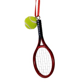 Kurt Adler Tennis Racket with Ball Christmas Ornament
