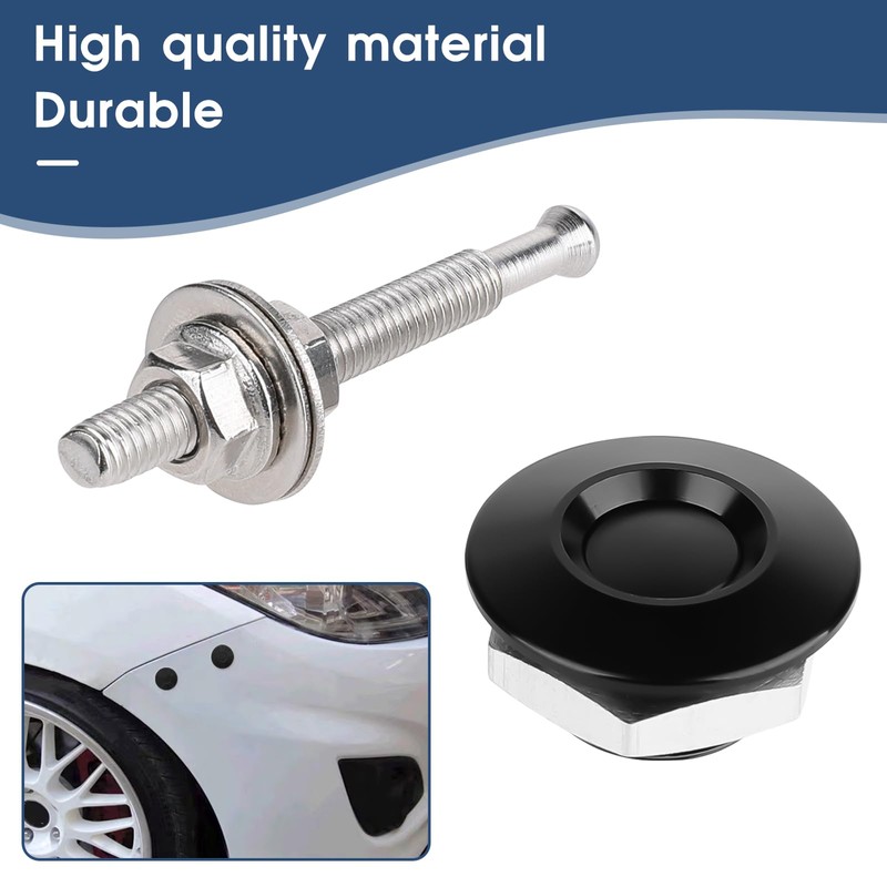 2 Pcs Quick Release Bumper Universal Aluminum Vehicle Hood Pins