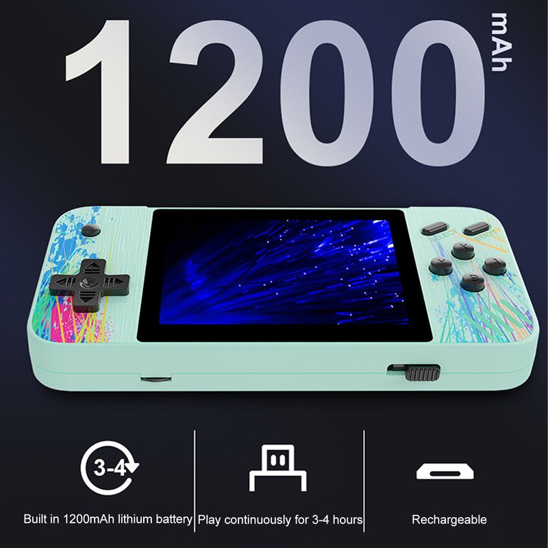 3.5in Screen Handheld Game Console 1200mAh Battery Classic Game Machine