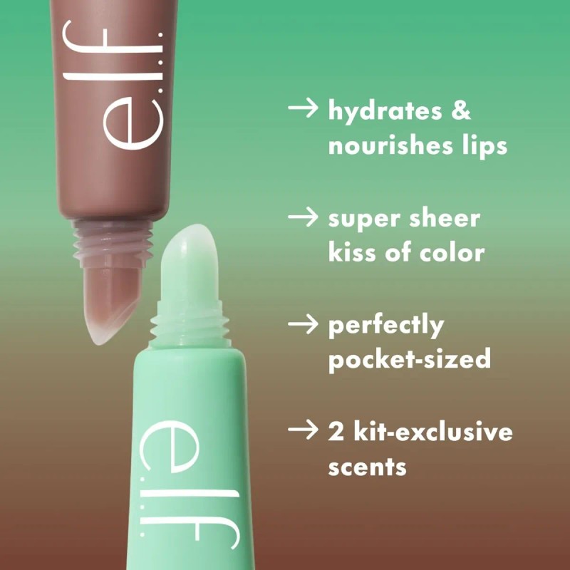 Balsamo Labial Duo E.l.f Hidratante Color Acido Hialuronico