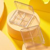 VASANA 2PCS Empty Eyeshadow Palette 4 Grids Plastic Eye Make