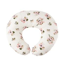 Bunnikins & Clover Cotton Breastfeeding Nursing Pillow with Removable Cover, Nursing and Infant Support Pillow and Positioner for 0-12 Months, Multifunctional Support Cushion for Travel