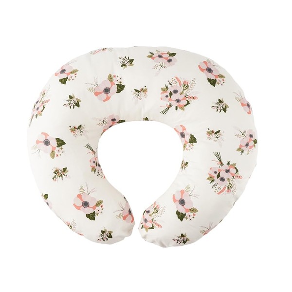 Bunnikins & Clover Cotton Breastfeeding Nursing Pillow with Removable Cover,