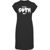 Hippowarehouse I'm The Goth One! t-Shirt Dress Women's Adults Nightie Nightdress Black