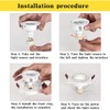 BRENDAXIN Square Black Double-Head GU10 Downlight housing, recessed Spotlight Frame,