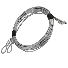 Pair of Garage Door Cables for Torsion Springs by Ri-Key Security (8-Foot (115 inches))