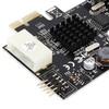 PCIe to PS/2 Adapter Card MCS9990CV Chip Built in USB2.0
