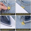 PAGOW 30 Pcs Gold Star Iron on Patch, 1 Inch