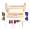 Harmless Simple Woven Umbrella Rope Paracord Bracelet Wooden Frame DIY
