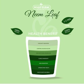 Root2Leaf Organic Amla Fruit Powder and Neem Leaf Powder Combo pack 100g + 100g