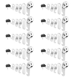 YKUKIZEE 10 Pcs 30 mm Mailbox Box Lock with Keys, Post Box Lock, Security Cam Locks Replacement for Cupboard Drawer Tool