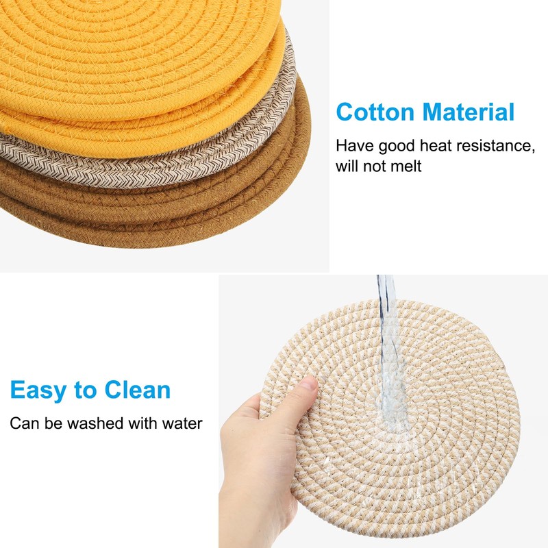 PATIKIL Trivets for Hot Dishes 8 Inch, 5 Pack Trivets