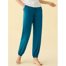 Latuza Women's Pajama Pants Lounge Bottoms with Pockets M Teal