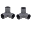 TOP-VIGOR 2 x 3 Way Elbow Fitting PVC Pipe Fitting