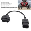 POCREATION Conector de diagnóstico OBD2, Adaptador de diagnóstico OBD2 a