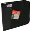RoadPro 3-Ring Zippered Binder for Loose-Leaf Log Sheets, Black, LB-001BK,
