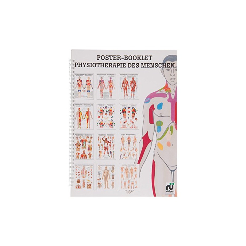 Physiotherapy of Man Mini Poster Booklet Anatomy 34 x 24
