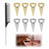 Wonvify 1 Piece Tail Comb and 8 Pieces Hair Separating