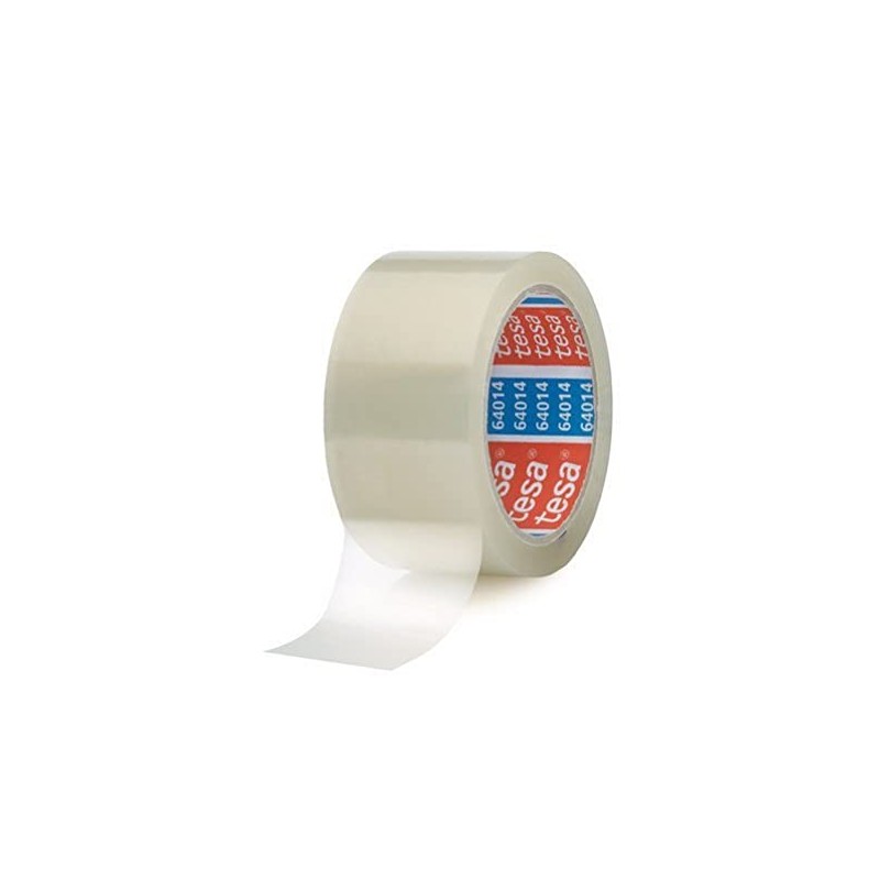 Tesa 1 Roll of Parcel Tape (66m:50mm, Quiet Unroll) Transparent