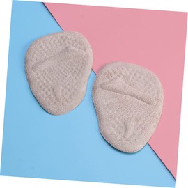 Healeved 3pcs Forefoot Pads Cushion for High Heels Beige Gel Massage Insoles for Comfort Relieve Metatarsalgia Foot Fatigue Easy to Use Fit All Shoe Types