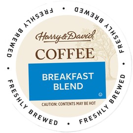 Harry & David Coffee in Single Serve Cups Compatible with Keurig K-Cup Brewers 72 Count (Breakfast Blend)