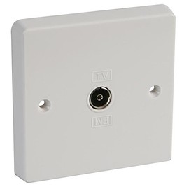 1G TV/FM Coax SKT | Switch/Socket Switcher / Socket Switcher Electric 1 Piece - 7265