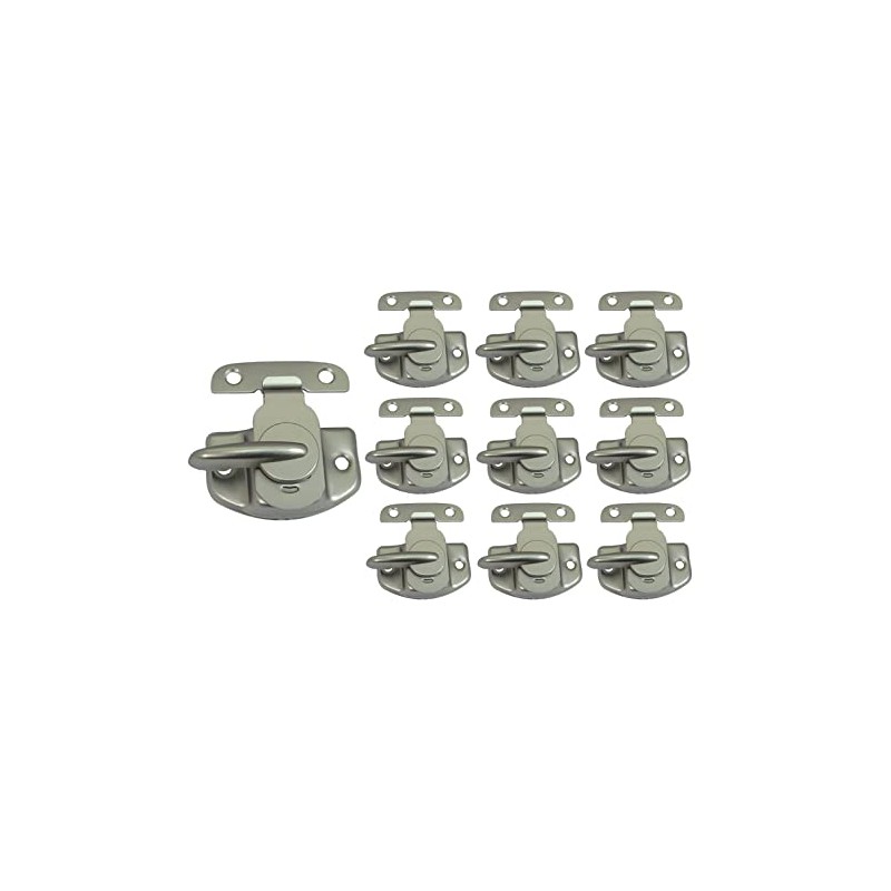 QCAA Cam-Action Windows Sash Lock & Keeper, Satin Nickel, 10