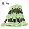 12 Skeins Embroidery Threads, Cross Stitch Thread Fiber Cotton of