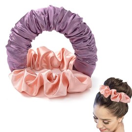 GXGM Heatless curls,weicher Schlafkrawatten-Scrunchie,Scrunchie a rullo senza calore per capelli lunghi(B)