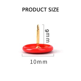 YOFASEN Pack of 500 Coloured Drawing Pins – 10 x 9 mm Plastic-Coated Metal Drawing Pins for Wall Maps, Photos, Red, Yellow, Blue, Green, White, Pack of 500