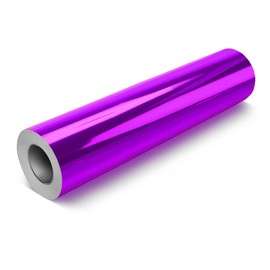 VViViD Chrome Purple Gloss DECO65 Permanent Adhesive Craft Vinyl Roll for Cricut, Silhouette & Cameo (50ft x 1ft Bulk Roll)
