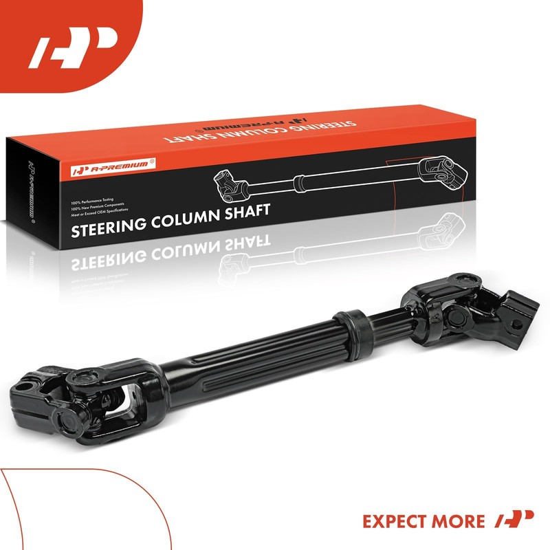 A-Premium Lower Intermediate Steering Column Shaft with U-Joint Coupler Compatible