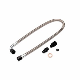 IAG Performance High Pressure Braided Power Steering Line (Rotated Turbo Routing) fits Subaru WRX 2002-07, 2004-07 STi
