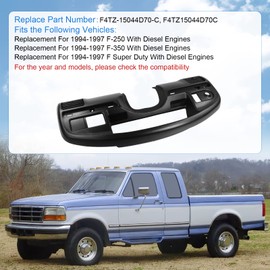 JDMSPEED Instrument Dash Cluster Bezel Dash Panel Replacement Compatible with (Diesel Engines Only) 1994-1997 Ford F250 F350 F Series Super Duty Cluster Dash Bezel F4TZ-15044D70-C