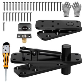 Hidden Door Hinge, Heavy Duty Door Hinge Stainless Steel Rotation Invisible Pivot Hinge with Ball Catch for Secret Door and Secret Bookcase