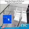 100 Pack Inventory Control Clips, Peg Hook Product Stoppers, Fits