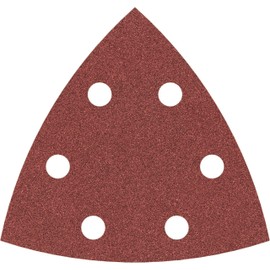 Bosch 5x PRO Paint on Wood and Hardwood F460 Sanding Sheet for Multitools (for Paint on wood, Hardwood, Ø 93x93 mm, Grit 120, Professional Accessory Multitool, Delta Sander)